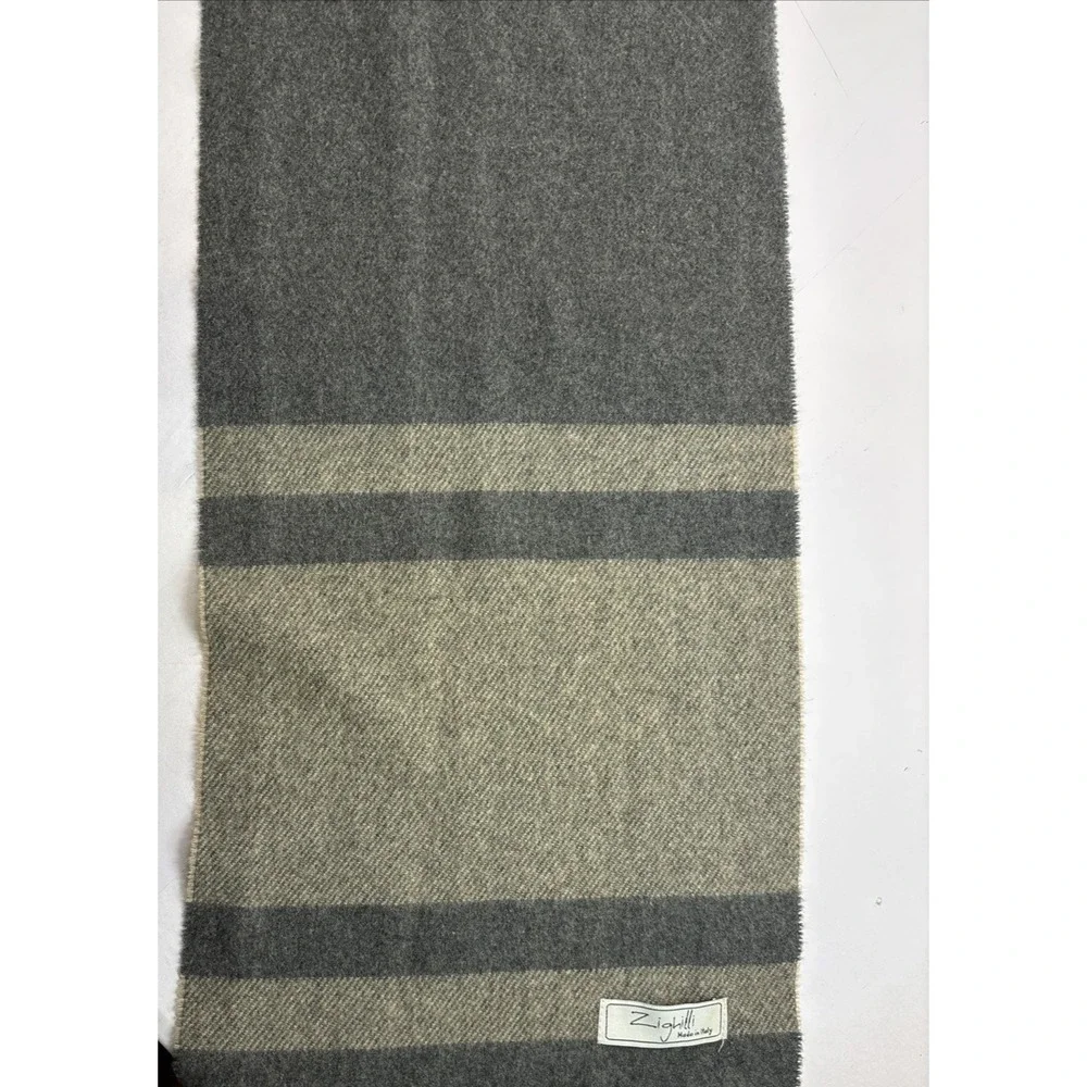 Vintage‎ Zighilli Cashmere Wool Italian Scarf Made in Italy  11